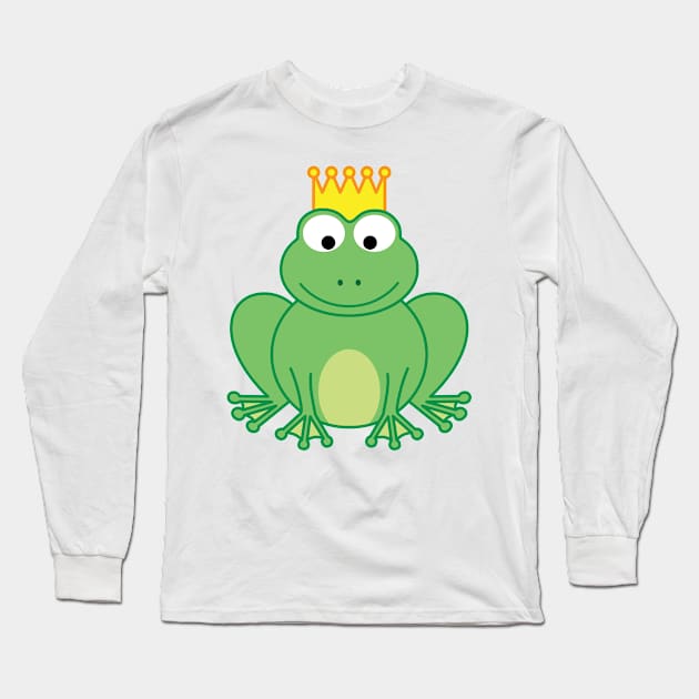 Frog Prince | by queenie's cards Long Sleeve T-Shirt by queenie's cards